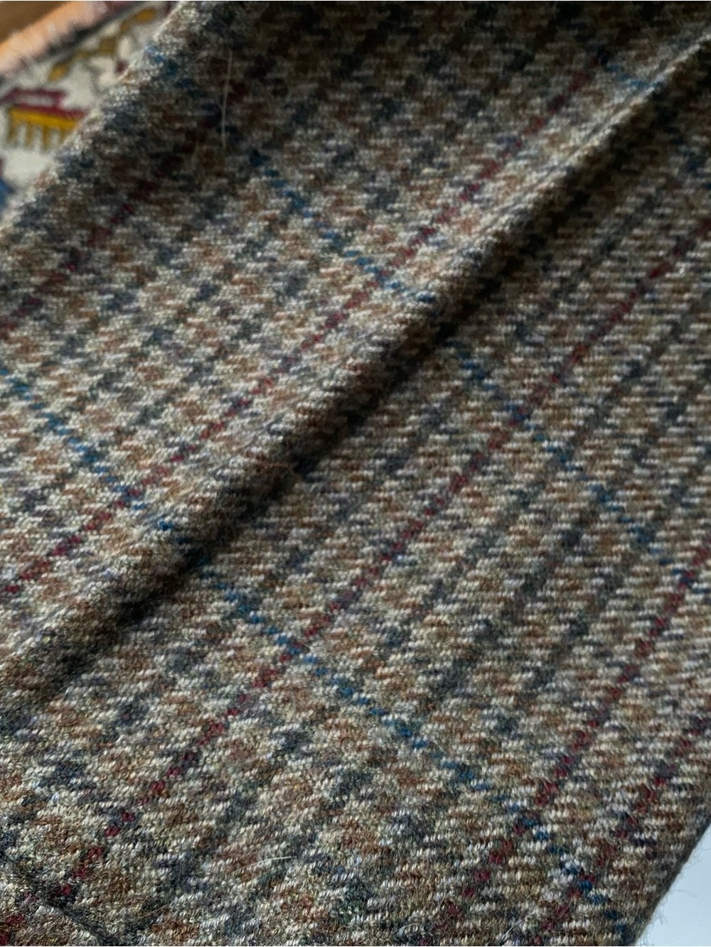VTG Polo Ralph Lauren 100% Wool Houndstooth Pleated Trousers USA Made - 24" - Picture 6 of 11